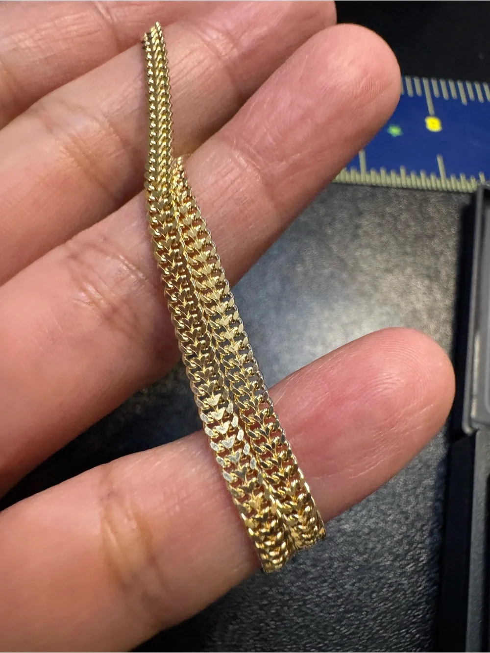 Men's Gold 18k Chain Bracelet - Heartbiz Gold Bracelet size 8